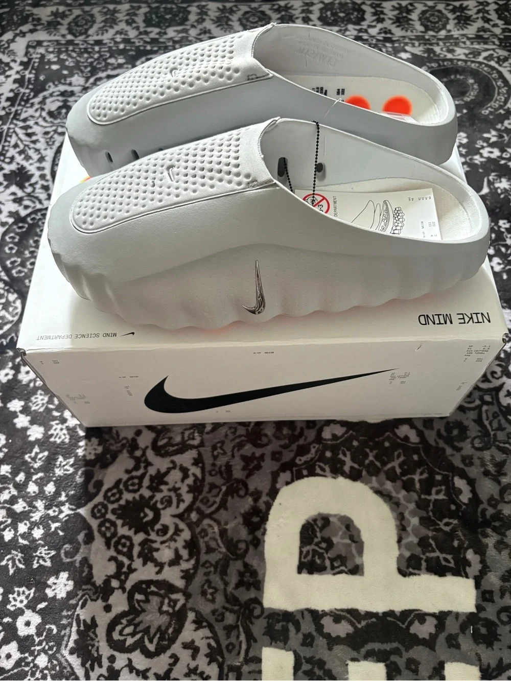 Nike Mind 001 Slides Men Light Smoke Grey - Picture 3 of 10